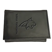 Black Montana State Bobcats Hybrid Tri-Fold Wallet