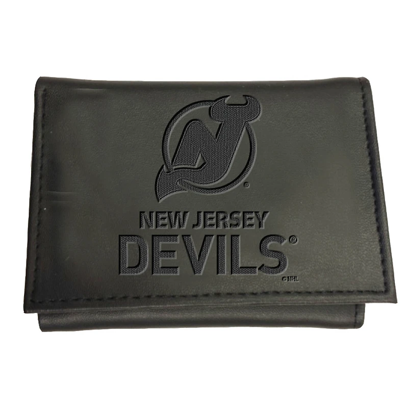 Black New Jersey Devils Hybrid Tri-Fold Wallet