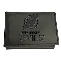 Black New Jersey Devils Hybrid Tri-Fold Wallet