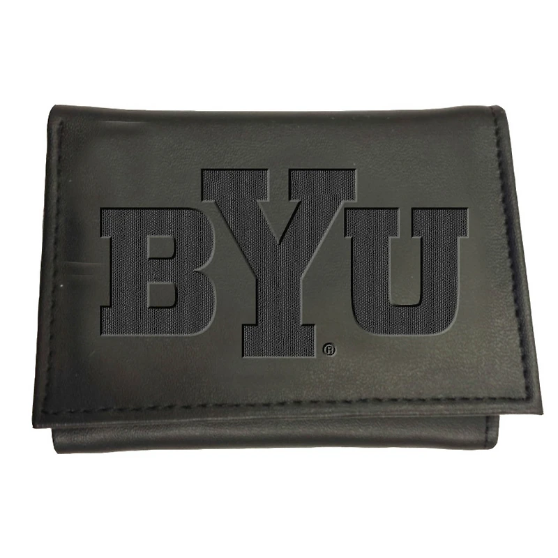 Black BYU Cougars Hybrid Tri-Fold Wallet