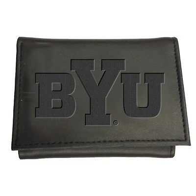 Black BYU Cougars Hybrid Tri-Fold Wallet