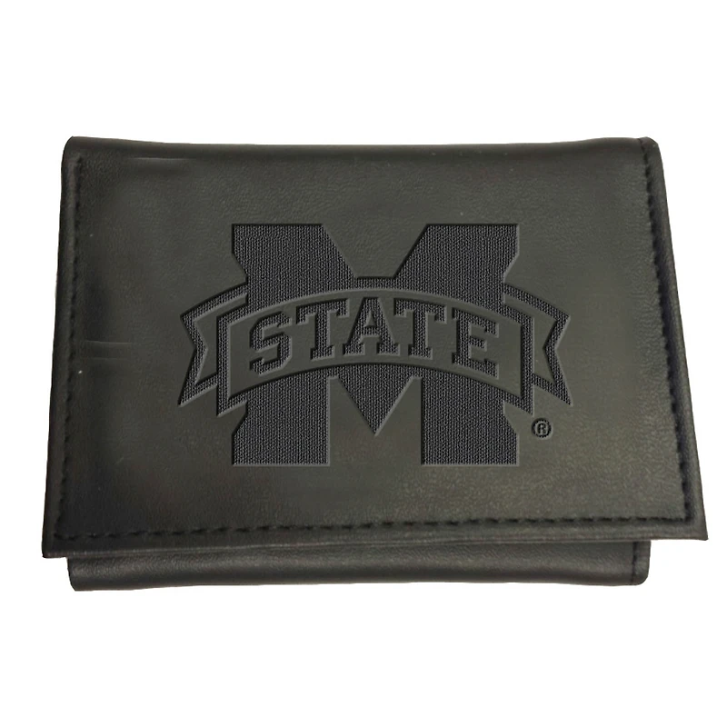 Black Mississippi State Bulldogs Hybrid Tri-Fold Wallet