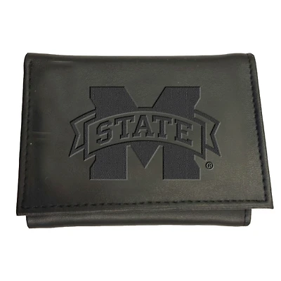 Black Mississippi State Bulldogs Hybrid Tri-Fold Wallet