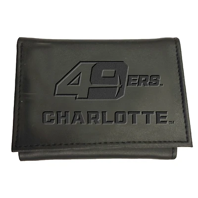 Black Charlotte 49ers Hybrid Tri-Fold Wallet