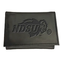Black NDSU Bison Hybrid Tri-Fold Wallet