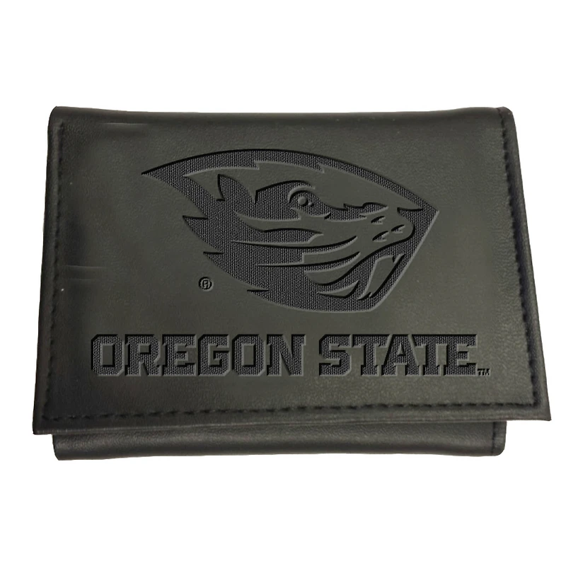 Black Oregon State Beavers Hybrid Tri-Fold Wallet