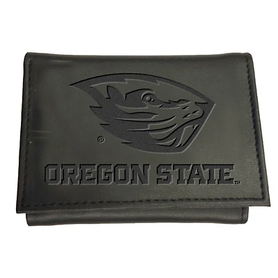 Black Oregon State Beavers Hybrid Tri-Fold Wallet
