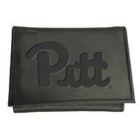 Black Pitt Panthers Hybrid Tri-Fold Wallet