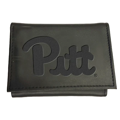 Black Pitt Panthers Hybrid Tri-Fold Wallet