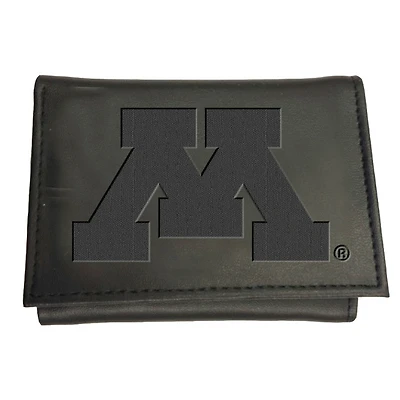 Black Minnesota Golden Gophers Hybrid Tri-Fold Wallet