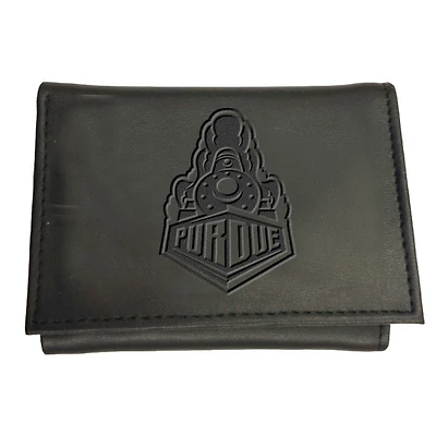 Black Purdue Boilermakers Hybrid Tri-Fold Wallet