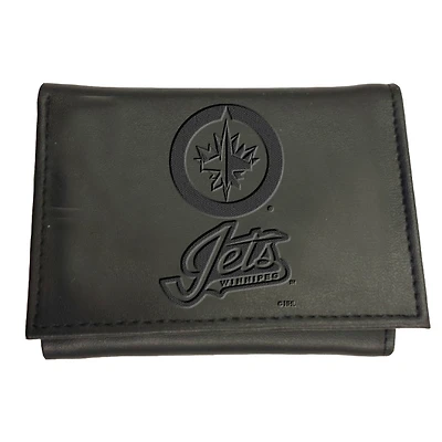 Black Winnipeg Jets Hybrid Tri-Fold Wallet