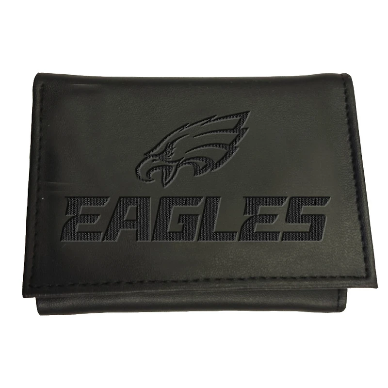 Black Philadelphia Eagles Hybrid Tri-Fold Wallet