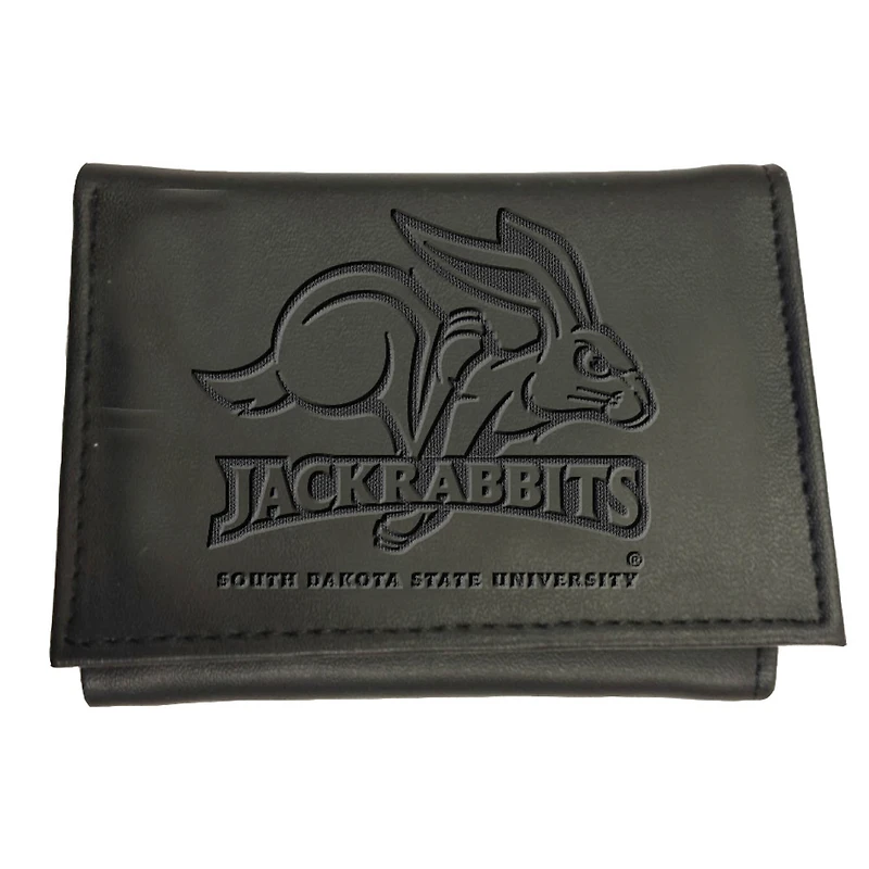 Black South Dakota State Jackrabbits Hybrid Tri-Fold Wallet