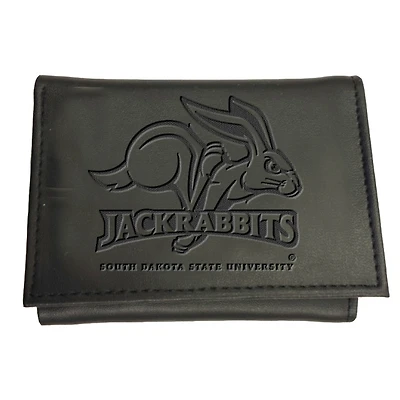 Black South Dakota State Jackrabbits Hybrid Tri-Fold Wallet