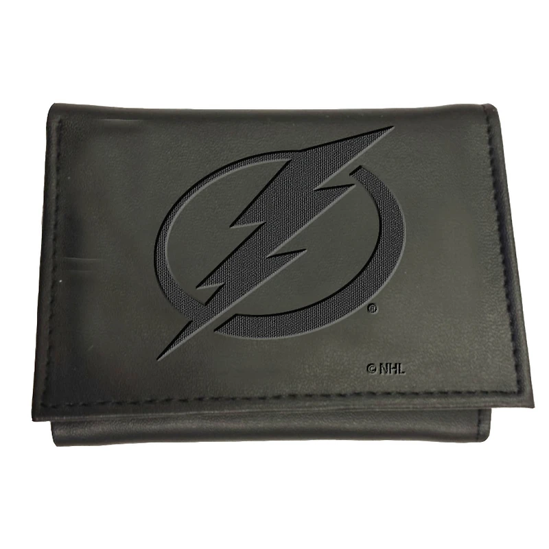 Black Tampa Bay Lightning Hybrid Tri-Fold Wallet