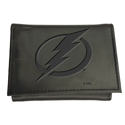 Black Tampa Bay Lightning Hybrid Tri-Fold Wallet