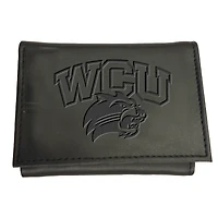 Black Western Carolina Catamounts Hybrid Tri-Fold Wallet