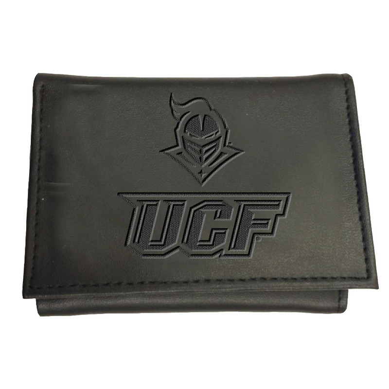 Black UCF Knights Hybrid Tri-Fold Wallet