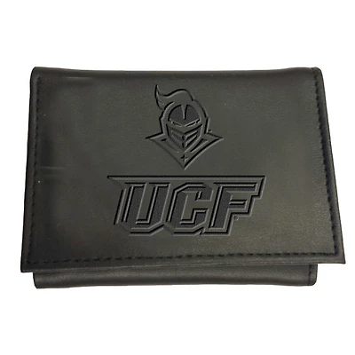 Black UCF Knights Hybrid Tri-Fold Wallet