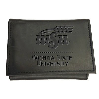Black Wichita State Shockers Hybrid Tri-Fold Wallet