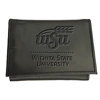 Black Wichita State Shockers Hybrid Tri-Fold Wallet