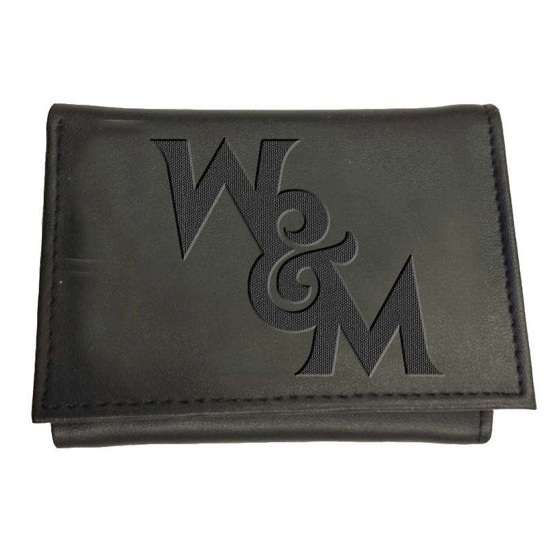 Black William & Mary Tribe Hybrid Tri-Fold Wallet
