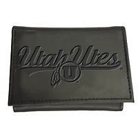 Black Utah Utes Hybrid Tri-Fold Wallet