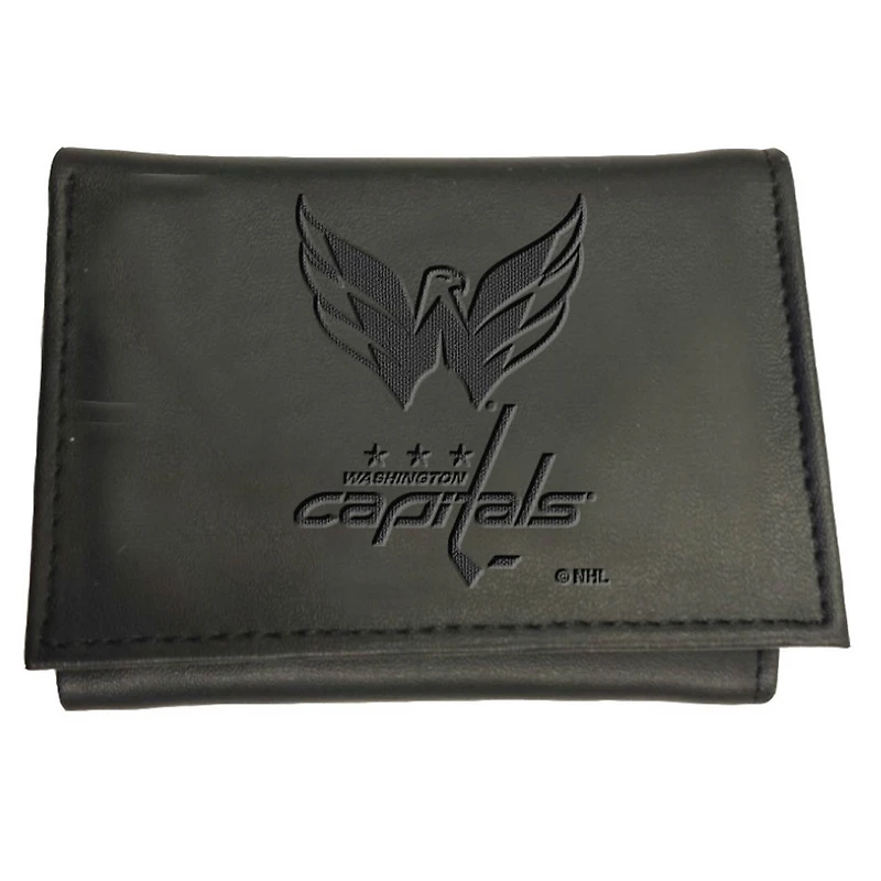 Black Washington Capitals Hybrid Tri-Fold Wallet