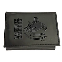 Black Vancouver Canucks Hybrid Tri-Fold Wallet