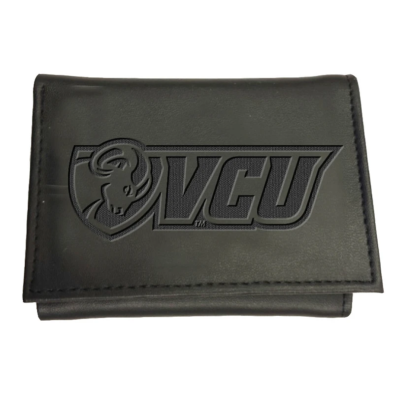 Black VCU Rams Hybrid Tri-Fold Wallet