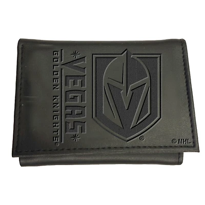 Black Vegas Golden Knights Hybrid Tri-Fold Wallet