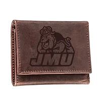 Brown James Madison Dukes Leather Tri-Fold Wallet