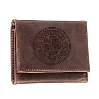 Brown Louisiana Ragin' Cajuns Leather Tri-Fold Wallet