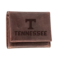 Brown Tennessee Volunteers Leather Tri-Fold Wallet