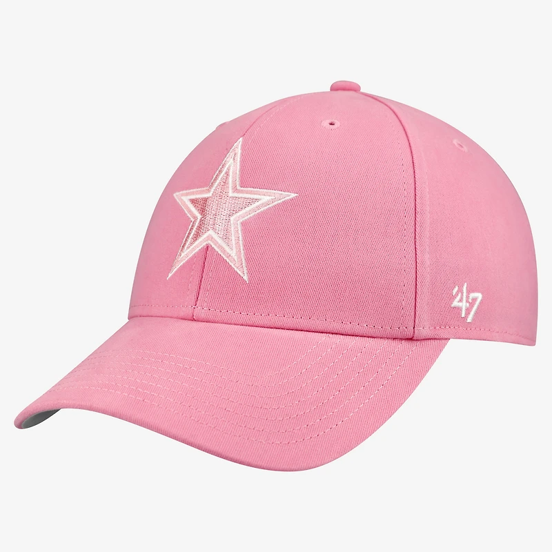 Girls Youth '47 Pink Dallas Cowboys Rose MVP Adjustable Hat