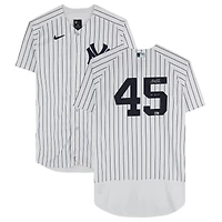 Gerrit Cole New York Yankees Autographed 2023 American League Cy Young Award White Nike Authentic Jersey with "23 AL Cy Young" Inscription
