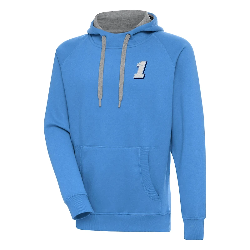 Men's Antigua Powder Blue Ross Chastain Victory Pullover Hoodie