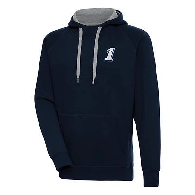 Men's Antigua  Navy Ross Chastain Victory Pullover Hoodie