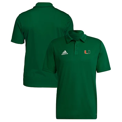 Men's adidas  Green Miami Hurricanes Entrada 22 Polo