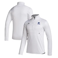 Men's adidas  White South Alabama Jaguars Stadium Knit Quarter-Zip Pullover Jacket