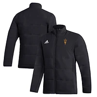 Men's adidas  Black Arizona State Sun Devils Midweight Full-Zip Jacket