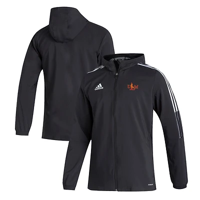 Men's adidas  Black ULM Warhawks Tiro 21 Full-Zip Windbreaker Jacket