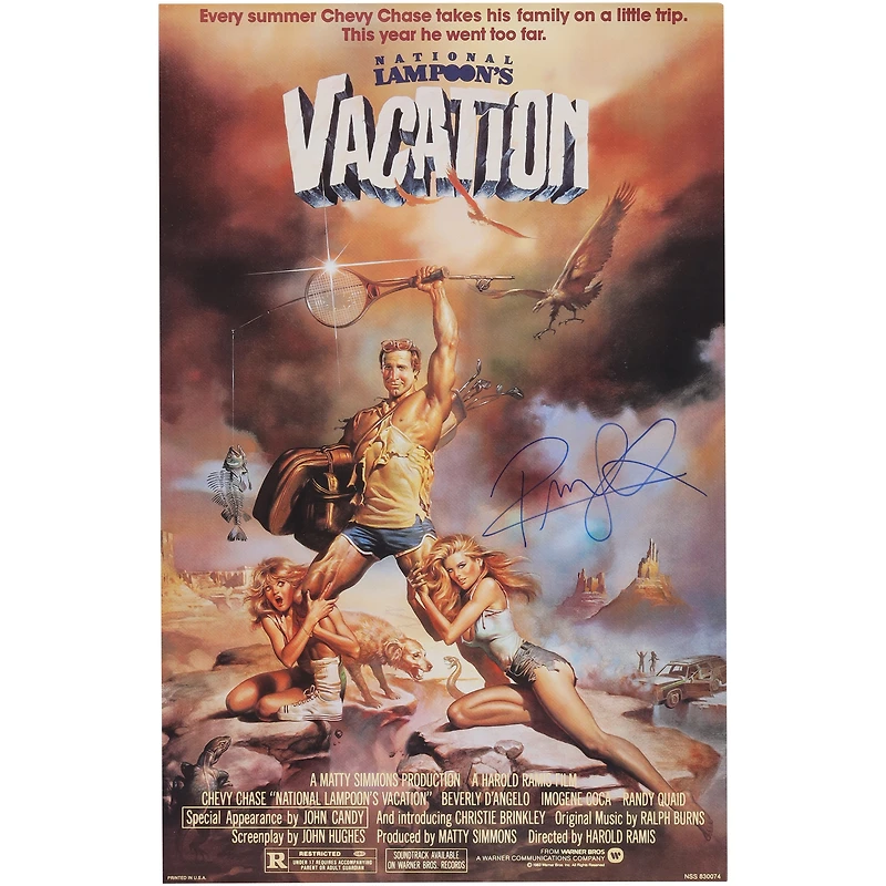 Randy Quaid National Lampoon's Vacation Autographed 11" x 17" Movie Poster