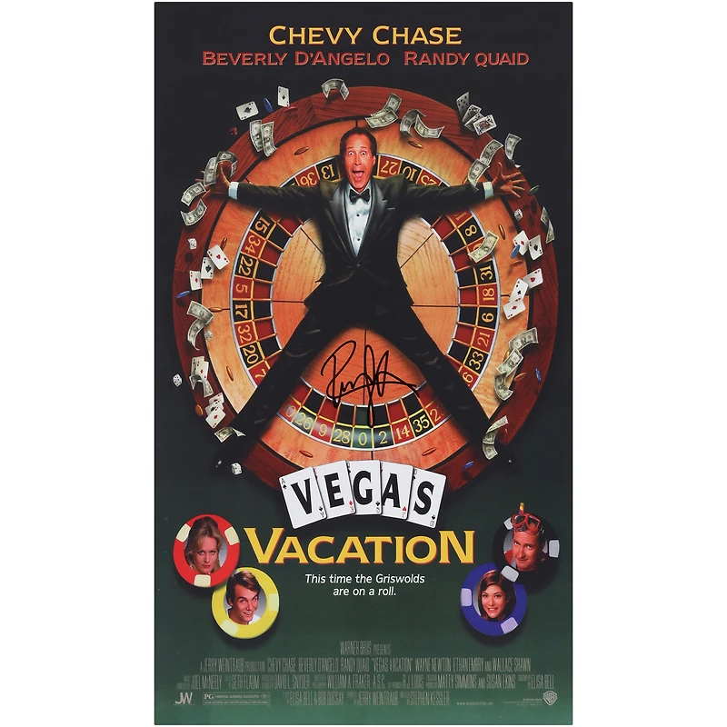 Randy Quaid Vegas Vacation Autographed 11" x 17" Movie Poster