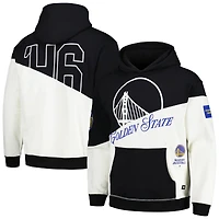 Unisex The Wild Collective Black Golden State Warriors Split Pullover Hoodie