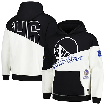 Unisex The Wild Collective Black Golden State Warriors Split Pullover Hoodie