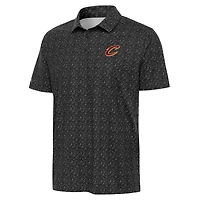 Men's Antigua Black Cleveland Cavaliers Figment Polo