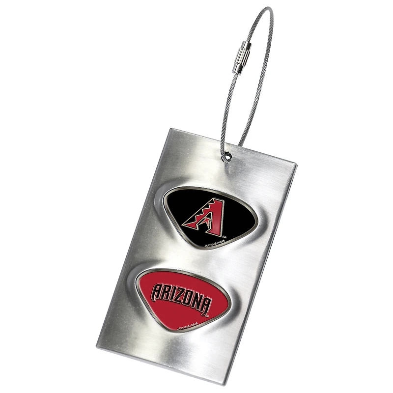 Silver Arizona Diamondbacks 3.5'' x 2'' Bag Tag