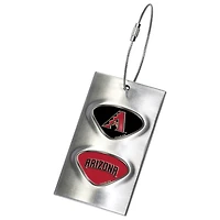 Silver Arizona Diamondbacks 3.5'' x 2'' Bag Tag